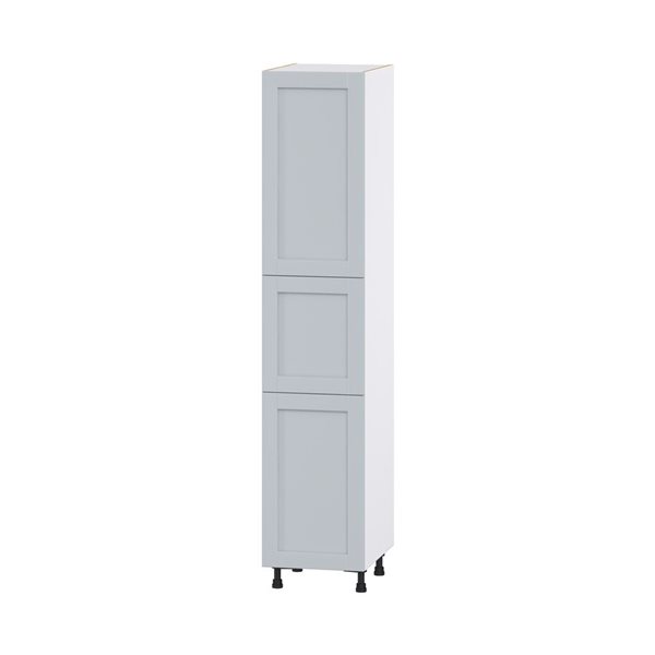 Hugo&Borg Charlesberg 18 x 89.5 x 24.88-in Light Grey Door Pantry Semi-Custom Cabinet