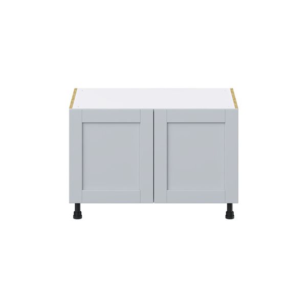 Hugo&Borg Charlesberg 36 x 24.5 x 24.88-in Light Grey Sink Base Semi-Custom Cabinet