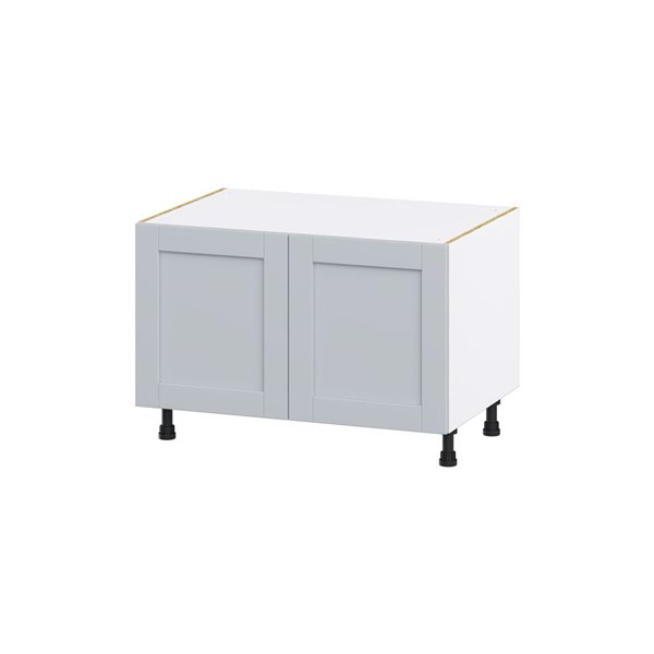 Hugo&Borg Charlesberg 36 x 24.5 x 24.88-in Light Grey Sink Base Semi-Custom Cabinet