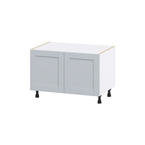 Hugo&Borg Charlesberg 36 x 24.5 x 24.88-in Light Grey Sink Base Semi-Custom Cabinet