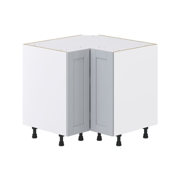 Hugo&Borg Charlesberg 36 x 34.5 x 36-in Light Grey Lazy Susan Corner Base Semi-Custom Cabinet