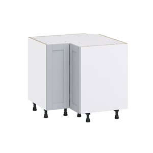 Hugo&Borg Charlesberg 36 x 34.5 x 36-in Light Grey Lazy Susan Corner Base Semi-Custom Cabinet