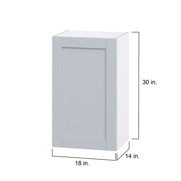 Hugo&Borg Charlesberg 18 x 30 x 14.88-in Light Grey Door Wall Semi-Custom Cabinet