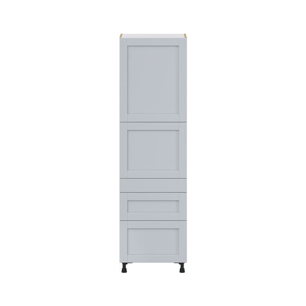 Hugo&Borg Charlesberg 24 x 84.5 x 24.88-in Light Grey Door and Drawer Pantry Semi-Custom Cabinet