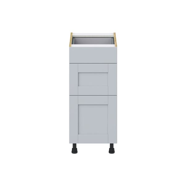 Hugo&Borg Charlesberg 15 x 34.5 x 24.88-in Light Grey Drawer Base Semi-Custom Cabinet