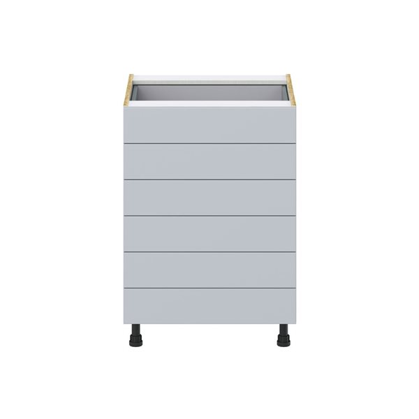 Hugo&Borg Charlesberg 24 x 34.5 x 24.88-in Light Grey Drawer Base Semi-Custom Cabinet