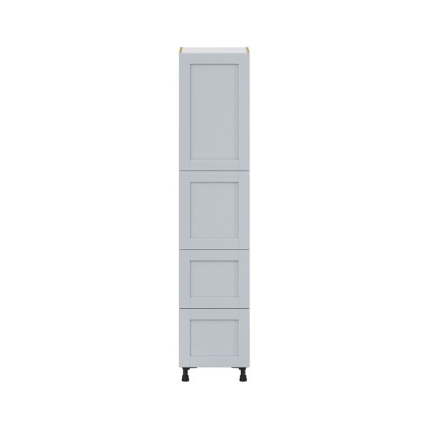 Hugo&Borg Charlesberg 18 x 84.5 x 24.88-in Light Grey Door and Drawer Pantry Semi-Custom Cabinet