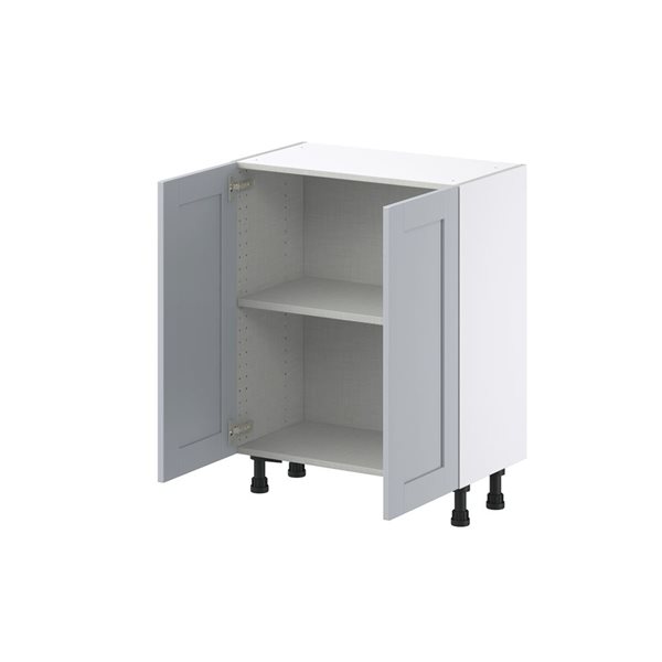 Hugo&Borg Charlesberg 27 x 34.5 x 14.88-in Light Grey Door Base Semi-Custom Cabinet