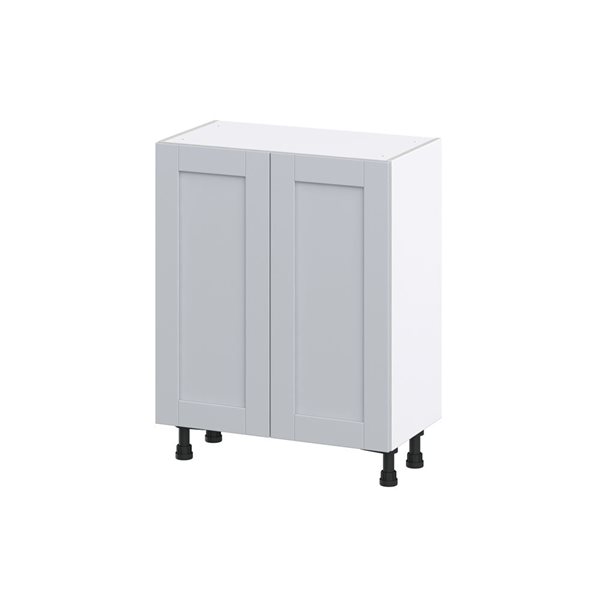 Hugo&Borg Charlesberg 27 x 34.5 x 14.88-in Light Grey Door Base Semi-Custom Cabinet