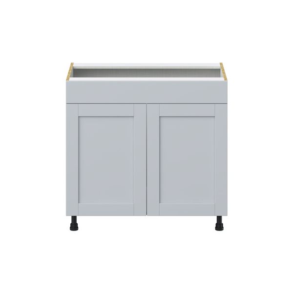 Hugo&Borg Charlesberg 36 x 34.5 x 24.88-in Light Grey Door Base Semi-Custom Cabinet