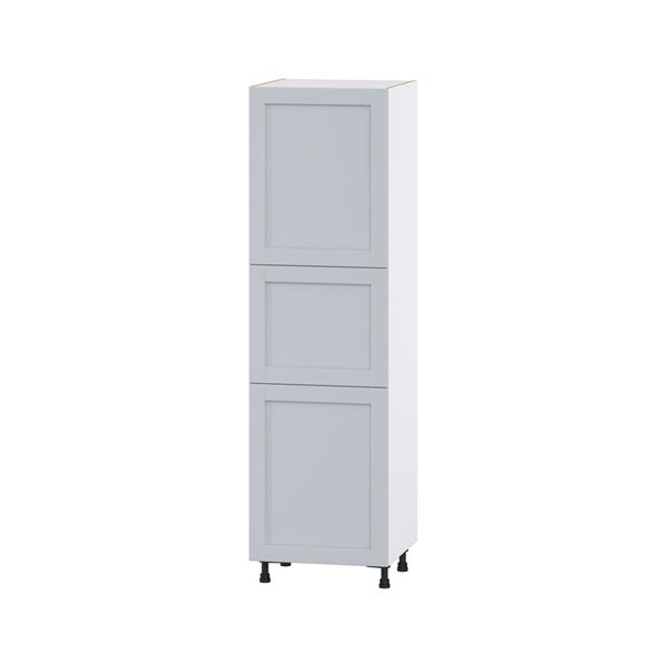 Hugo&Borg Charlesberg 24 x 84.5 x 24.88-in Light Grey Door Pantry Semi-Custom Cabinet