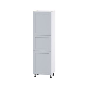 Hugo&Borg Charlesberg 24 x 84.5 x 24.88-in Light Grey Door Pantry Semi-Custom Cabinet