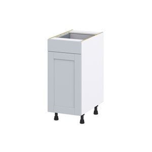 Hugo&Borg Charlesberg 15 x 34.5 x 24.88-in Light Grey Door and Drawer Base Semi-Custom Cabinet