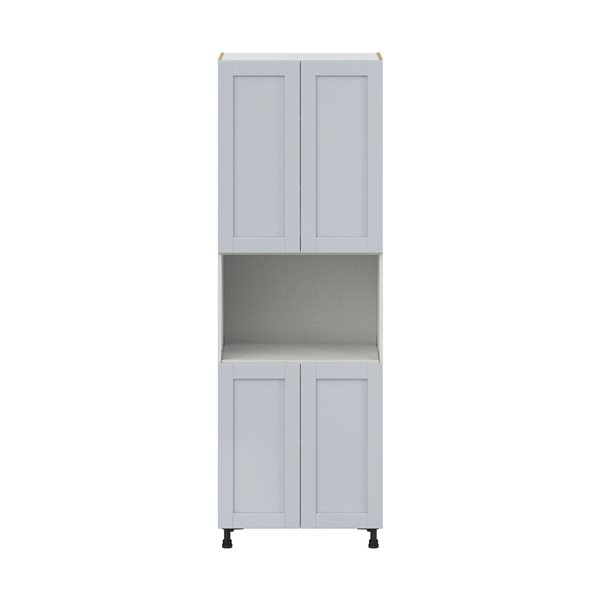 Hugo&Borg Charlesberg 30 x 89.5 x 24.88-in Light Grey Door Pantry Semi-Custom Cabinet