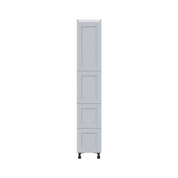 Hugo&Borg Charlesberg 15 x 84.5 x 24.88-in Light Grey Door and Drawer Pantry Semi-Custom Cabinet