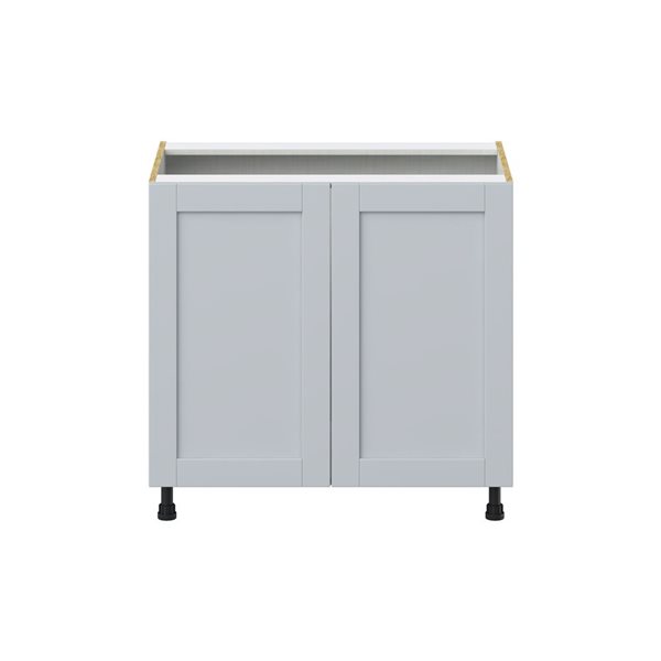 Hugo&Borg Charlesberg 36 x 34.5 x 24.88-in Light Grey Door Base Semi-Custom Cabinet