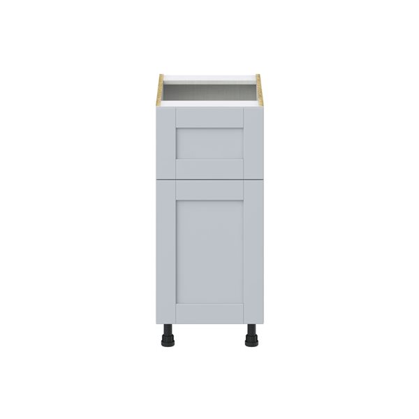 Hugo&Borg Charlesberg 15 x 34.5 x 24.88-in Light Grey Door and Drawer Base Semi-Custom Cabinet