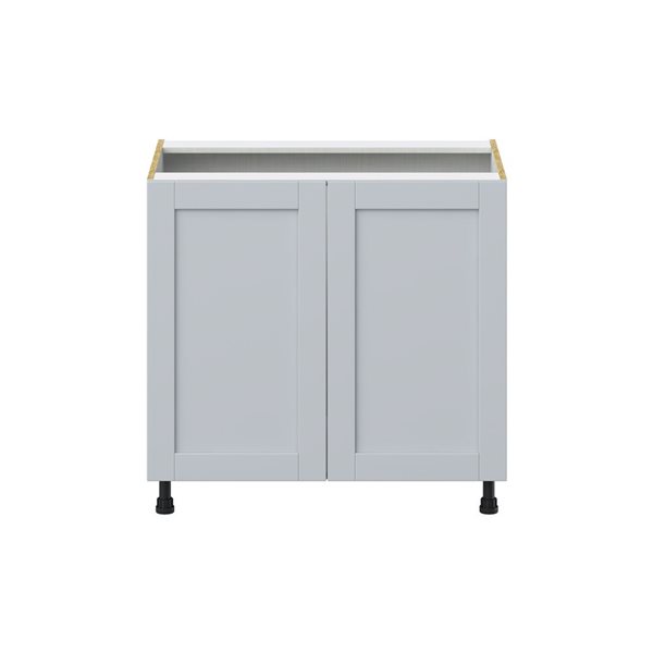 Hugo&Borg Charlesberg 36 x 34.5 x 24.88-in Light Grey Door and Drawer Base Semi-Custom Cabinet