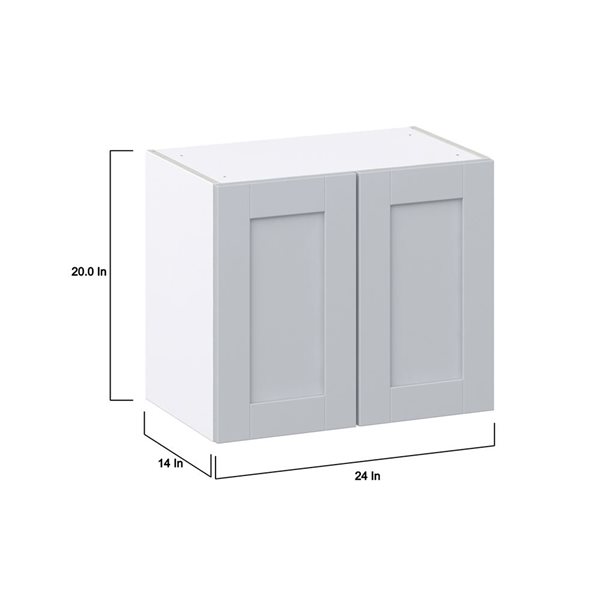 Hugo&Borg Charlesberg 24 x 20 x 14.88-in Light Grey Door Wall Semi-Custom Cabinet