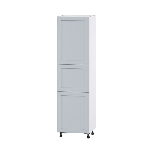 Hugo&Borg Charlesberg 24 x 89.5 x 24.88-in Light Grey Door and Drawer Pantry Semi-Custom Cabinet