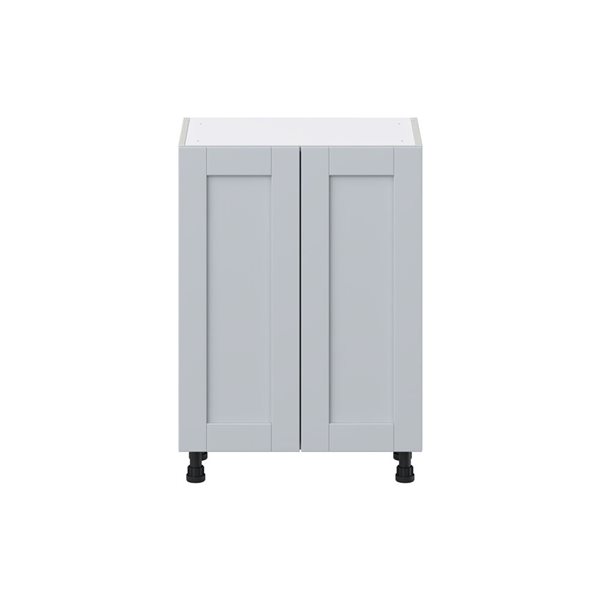 Hugo&Borg Charlesberg 24 x 34.5 x 14.88-in Light Grey Door and Drawer Base Semi-Custom Cabinet