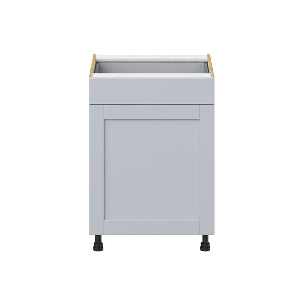 Hugo&Borg Charlesberg 24 x 34.5 x 24.88-in Light Grey Drawer Base Semi-Custom Cabinet