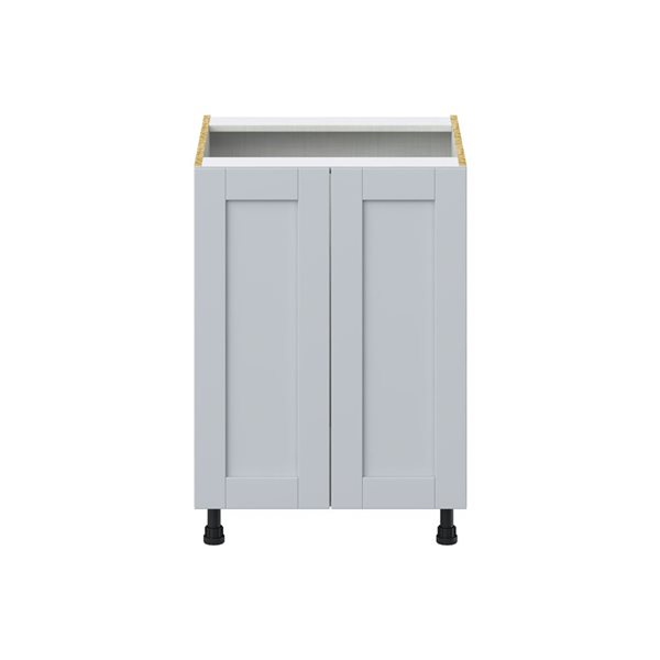 Hugo&Borg Charlesberg 24 x 34.5 x 24.88-in Light Grey Door and Drawer Base Semi-Custom Cabinet