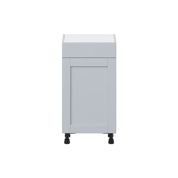 Hugo&Borg Charlesberg 18 x 34.5 x 14.88-in Light Grey Door and Drawer Base Semi-Custom Cabinet