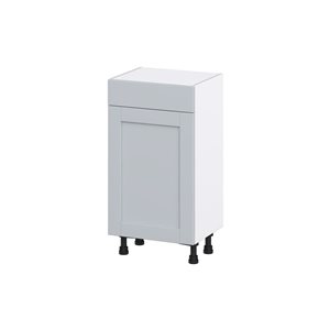 Hugo&Borg Charlesberg 18 x 34.5 x 14.88-in Light Grey Door and Drawer Base Semi-Custom Cabinet