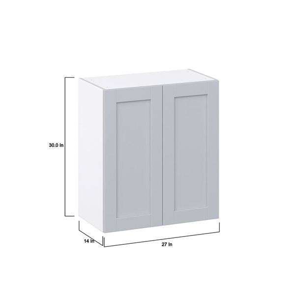 Hugo&Borg Charlesberg 27 x 30 x 14.88-in Light Grey Door Wall Semi-Custom Cabinet