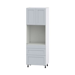 Hugo&Borg Charlesberg 30 x 89.5 x 24.88-in Light Grey Door and Drawer Pantry Semi-Custom Cabinet