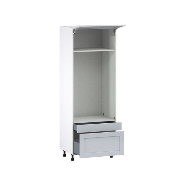 Hugo&Borg Charlesberg 30 x 84.5 x 24.88-in Light Grey Drawer Pantry Semi-Custom Cabinet