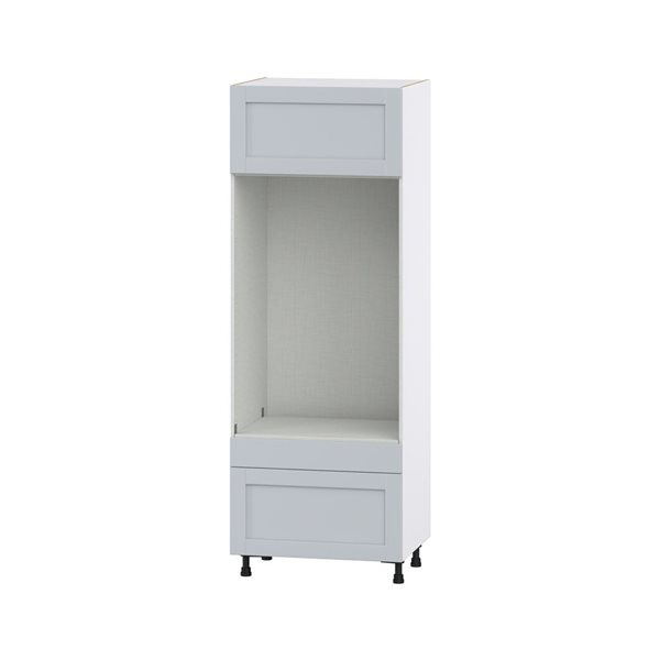 Hugo&Borg Charlesberg 30 x 84.5 x 24.88-in Light Grey Drawer Pantry Semi-Custom Cabinet