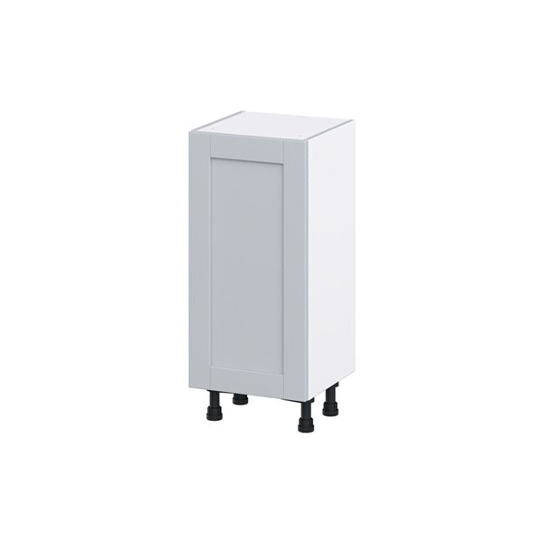 Hugo&Borg Charlesberg 15 x 34.5 x 14.88-in Light Grey Door and Drawer Base Semi-Custom Cabinet