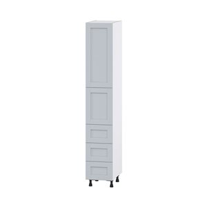 Hugo&Borg Charlesberg 15 x 89.5 x 24.88-in Light Grey Door and Drawer Pantry Semi-Custom Cabinet