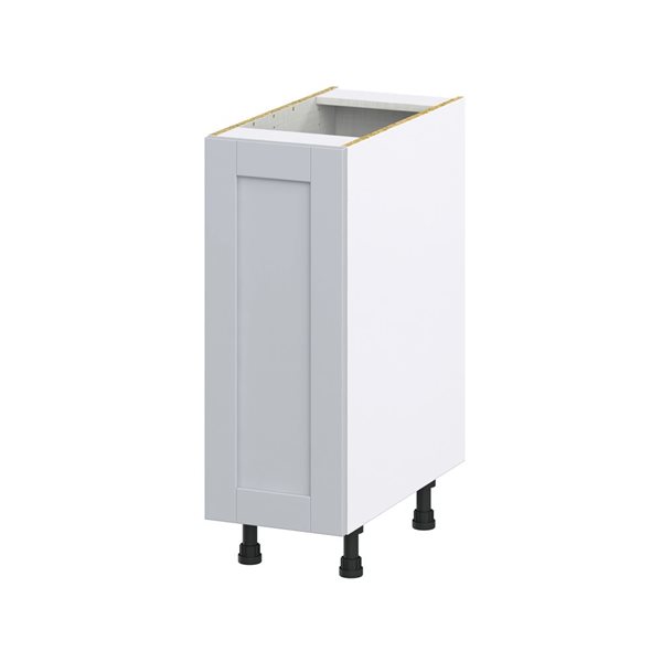 Hugo&Borg Charlesberg 12 x 34.5 x 24.88-in Light Grey Door and Drawer Base Semi-Custom Cabinet