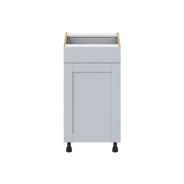 Hugo&Borg Charlesberg 18 x 34.5 x 24.88-in Light Grey Door and Drawer Base Semi-Custom Cabinet