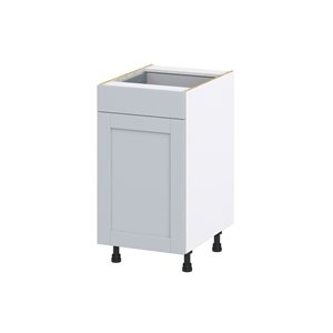 Hugo&Borg Charlesberg 18 x 34.5 x 24.88-in Light Grey Door and Drawer Base Semi-Custom Cabinet