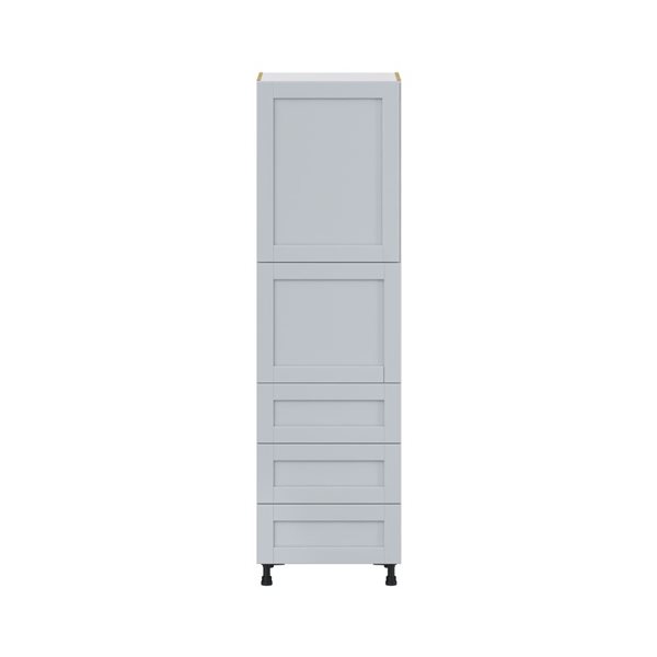 Hugo&Borg Charlesberg 24 x 84.5 x 24.88-in Light Grey Door and Drawer Pantry Semi-Custom Cabinet