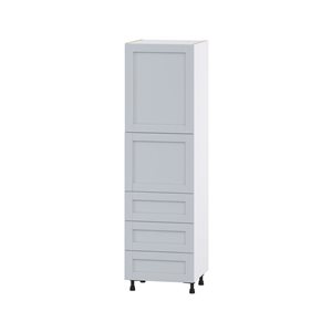 Hugo&Borg Charlesberg 24 x 84.5 x 24.88-in Light Grey Door and Drawer Pantry Semi-Custom Cabinet