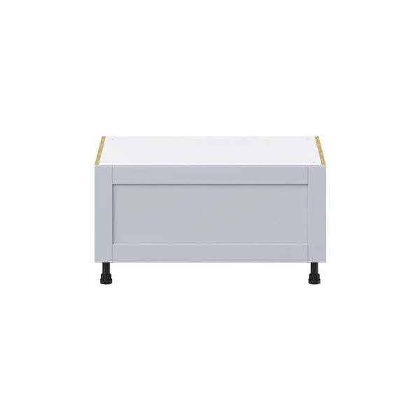 Hugo&Borg Charlesberg 36 x 19.5 x 24.88-in Light Grey Drawer Base Semi-Custom Cabinet