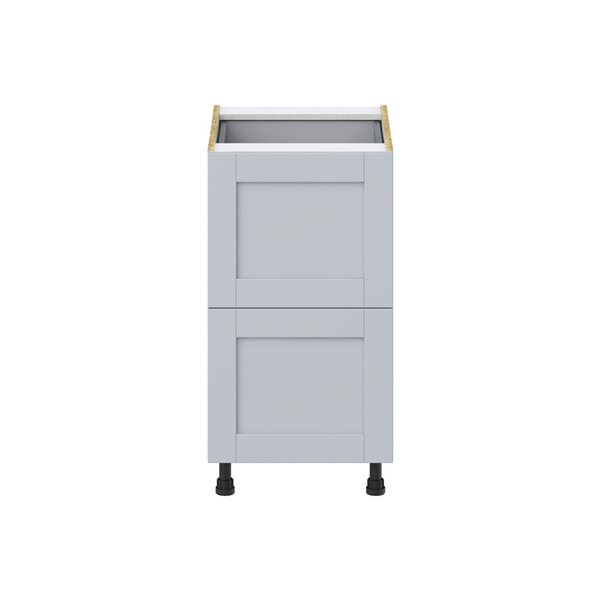 Hugo&Borg Charlesberg 18 x 34.5 x 24.88-in Light Grey Drawer Base Semi-Custom Cabinet