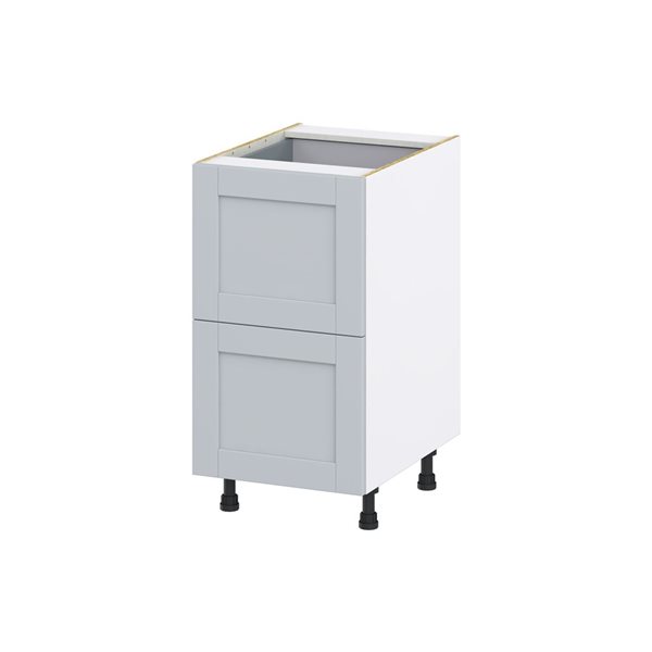 Hugo&Borg Charlesberg 18 x 34.5 x 24.88-in Light Grey Drawer Base Semi-Custom Cabinet