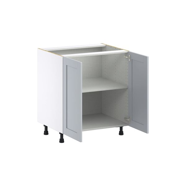 Hugo&Borg Charlesberg 30 x 34.5 x 24.88-in Light Grey Door Base Semi-Custom Cabinet