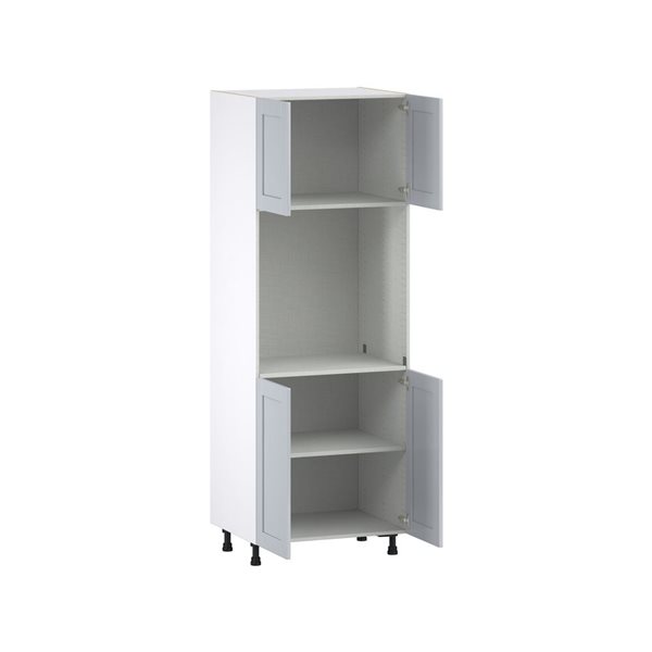 Hugo&Borg Charlesberg 30 x 84.5 x 24.88-in Light Grey Door Pantry Semi-Custom Cabinet