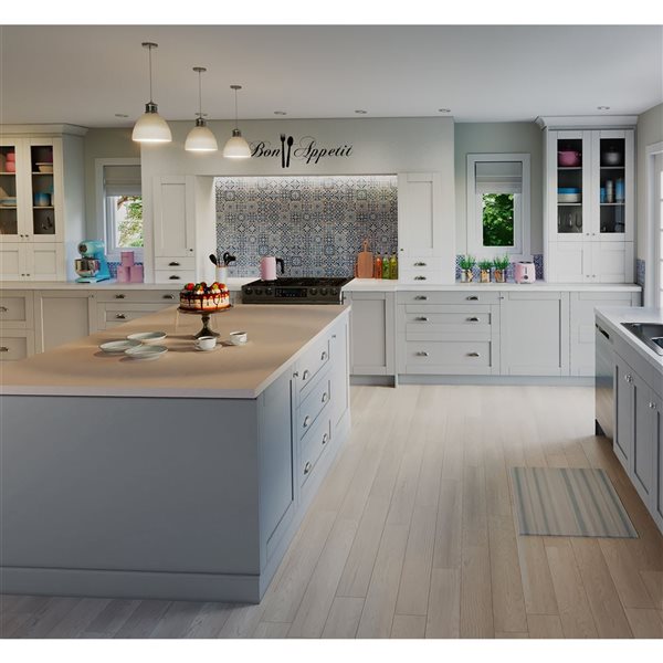 Hugo&Borg Charlesberg 24 x 10 x 14.88-in Light Grey Door Wall Semi-Custom Cabinet