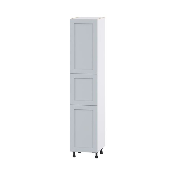 Hugo&Borg Charlesberg 18 x 89.5 x 24.88-in Light Grey Door and Drawer Pantry Semi-Custom Cabinet