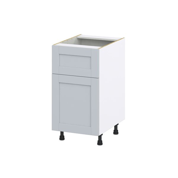 Hugo&Borg Charlesberg 18 x 34.5 x 24.88-in Light Grey Door and Drawer ...