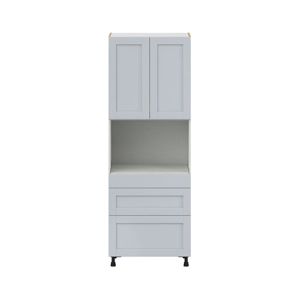 Hugo&Borg Charlesberg 30 x 84.5 x 24.88-in Light Grey Door and Drawer Pantry Semi-Custom Cabinet