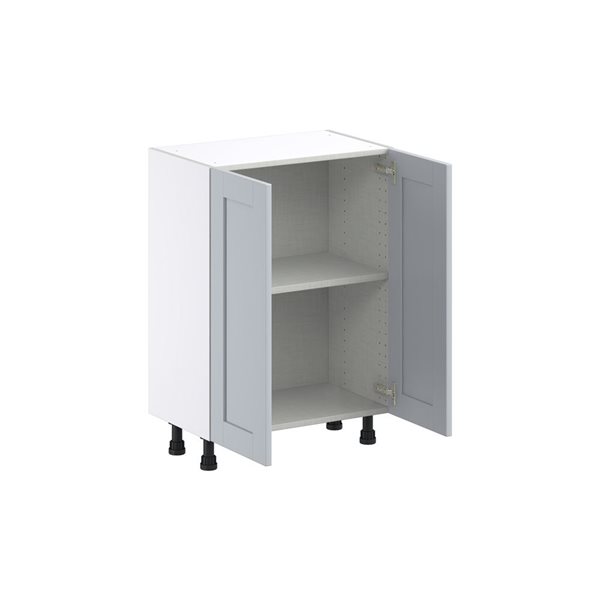 Hugo&Borg Charlesberg 24 x 34.5 x 14.88-in Light Grey Door Base Semi-Custom Cabinet